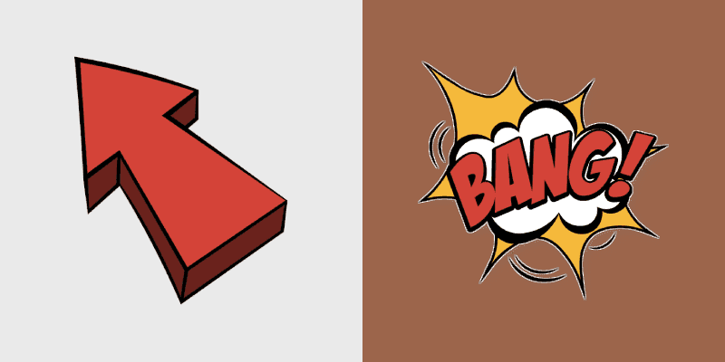 Custom Cursor Arrow & Bang Pack