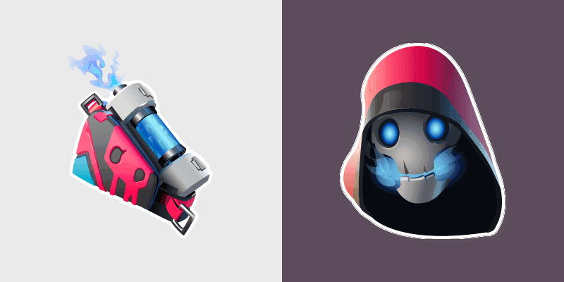 Custom Cursor Pack - Fortnite Bonehead Skin & Back Burner