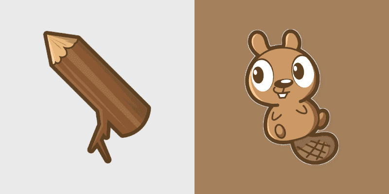 Adorable Beaver Mouse Cursor Pack