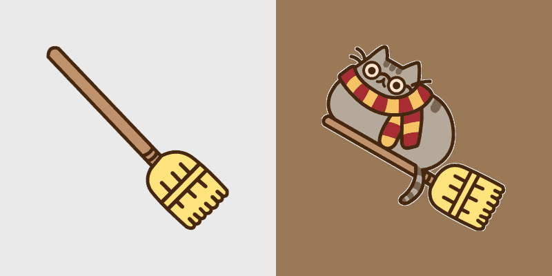 Cute Cursor Potter & Broomstick Pack