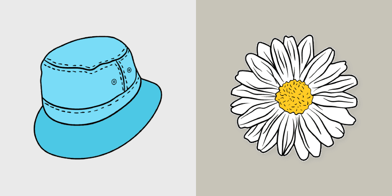 Custom Cursor Collection - VSCO Girl Stylish Bucket Hat