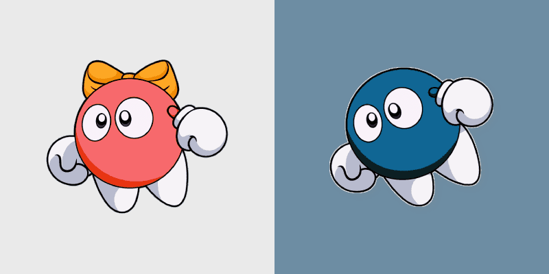 Custom Cute Cursor - Kirby Lololo & Lalala