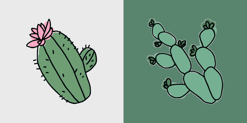 Custom Cactus Mouse Cursor Pack