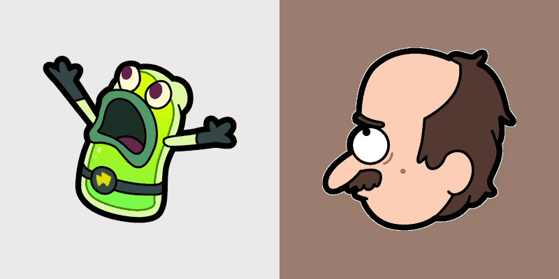 Custom Cursor - Lefty Robot from Gravity Falls