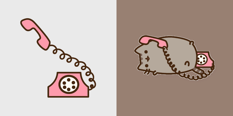 Pusheen's Phone Frenzy Custom Cursor Pack