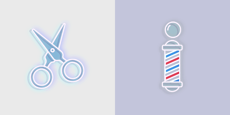 Neon Barber's Pole Custom Cursor Pack