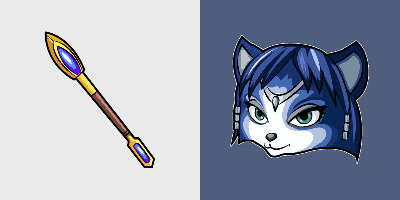 Cute Blue Fox Cursor Pack