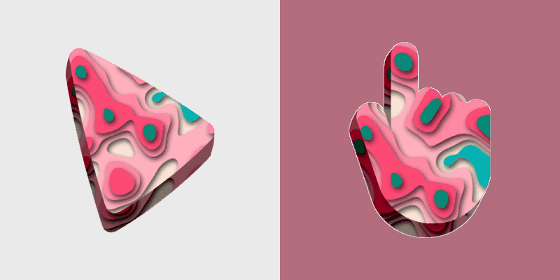 Whimsical Paper Cutouts Cursor Pack