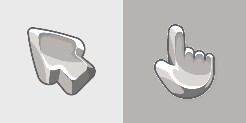 Custom Silver Cursor Pack