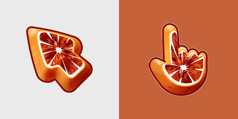 Blood Orange Custom Cursor Pack