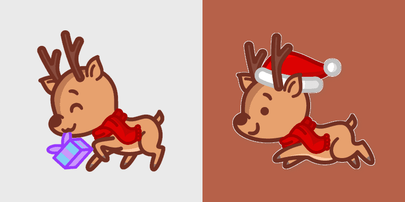 Cute Reindeer Cursor Pack