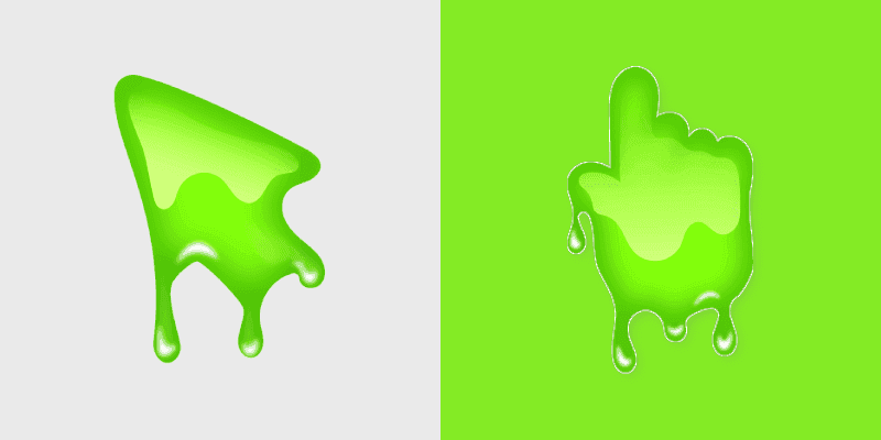 GreenSquiggleCursorPack