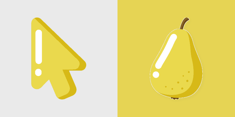 Cute Cursor Pack: Minimal Pear Edition