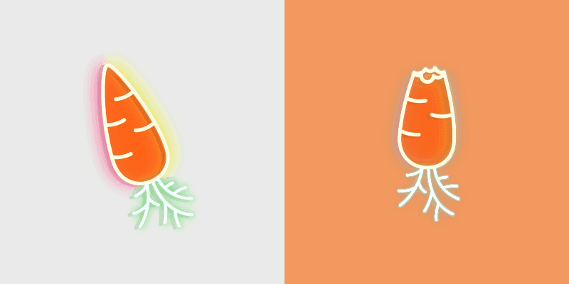 Bright Carrot Custom Cursors Pack