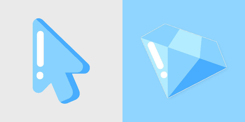 Custom Blue Diamond Cursor Pack