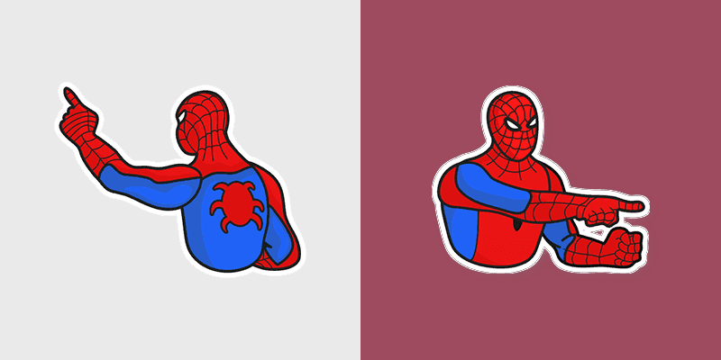 Cute Spider-Man Meme Cursor Pack
