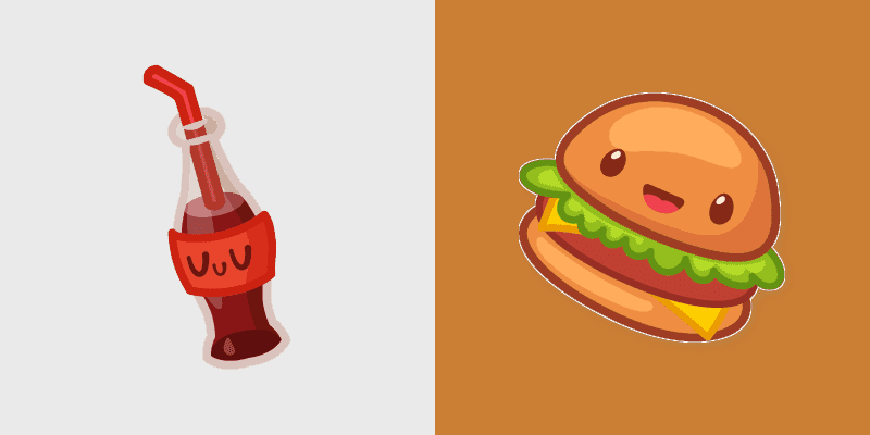 Cute Burger Custom Cursor Pack
