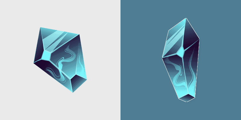 Cute Blue Fluorite Cursors for Windows