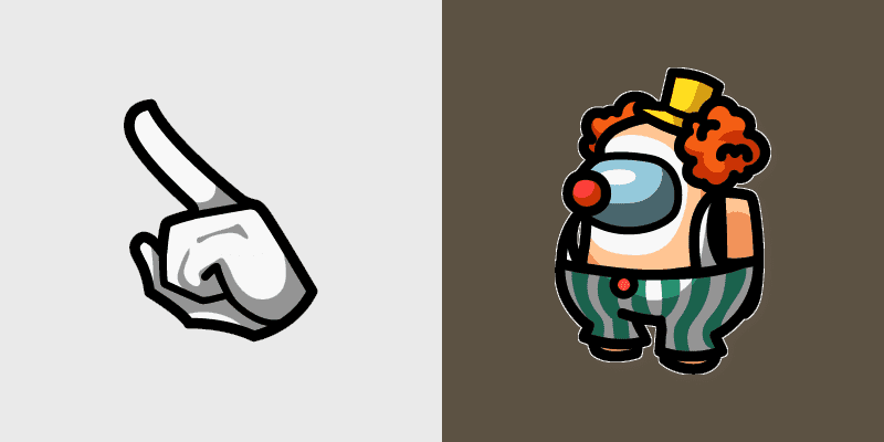 Among Us Clown Custom Cursor Pack