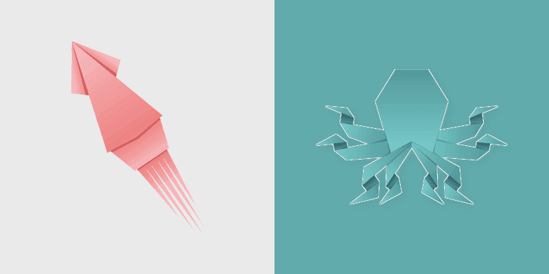 Custom Cute Octopus and Squid Cursor Pack