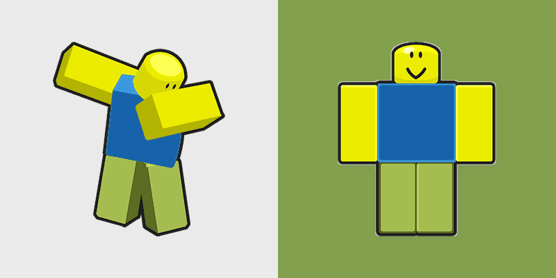 Cute Roblox Dabbing Noob Cursor Pack