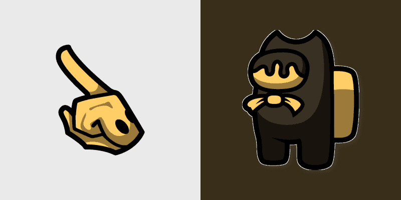 Custom Bendy Among Us Cursor Pack