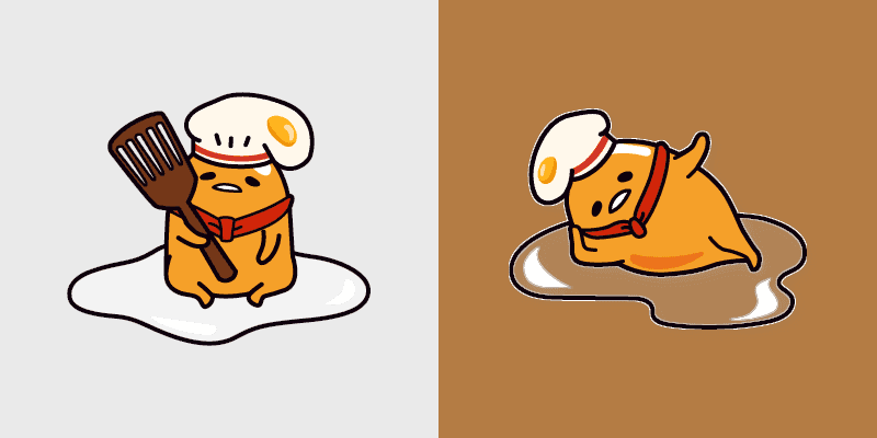 Gudetama Chef's Custom Cursor Pack