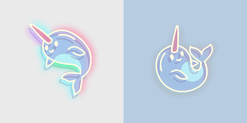 Custom Cute Narwhal Cursor Pack