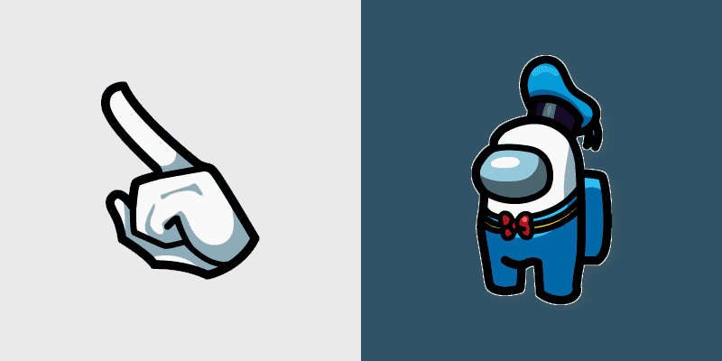 Donald Duck Among Us Custom Cursor Pack