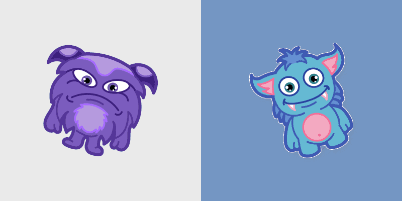 Cute Monster Cursors Pack