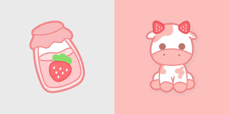 Strawberry Sweetness Cursor Pack
