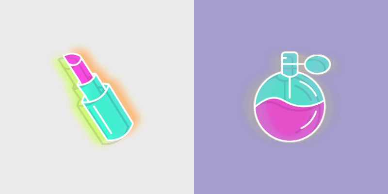 Neon Cursor Pack - Lipstick & Perfume