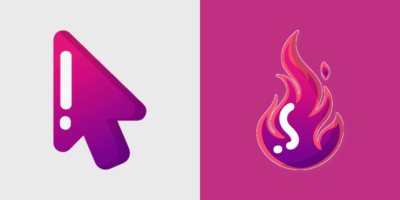 Pink Flame Custom Cursor Pack