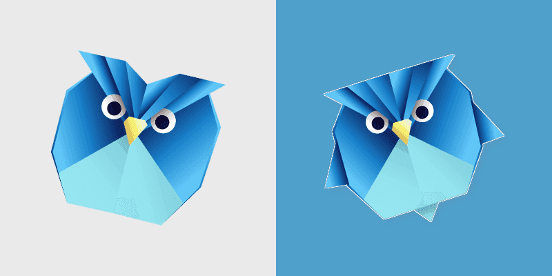 Custom Cursor Pack - Artistic Blue Owl Design
