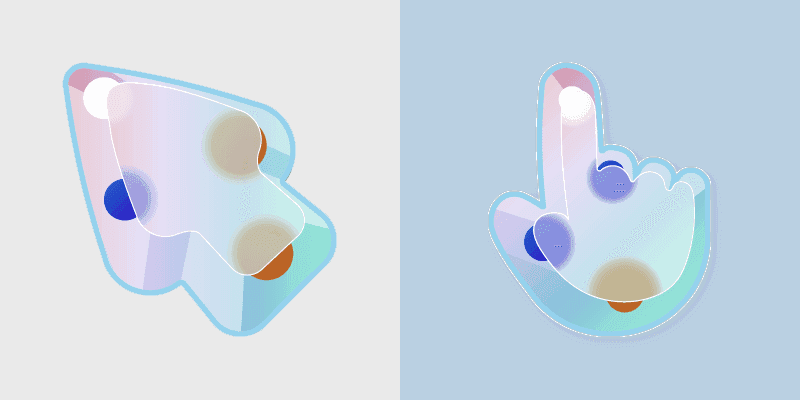 Custom Cursor Collection - Frosted Glass