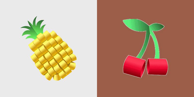 Modern Origami Fruit Cursor Pack