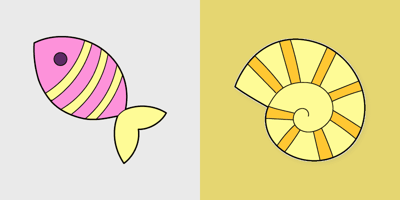 Custom Cursor Fish & Shell Seaside