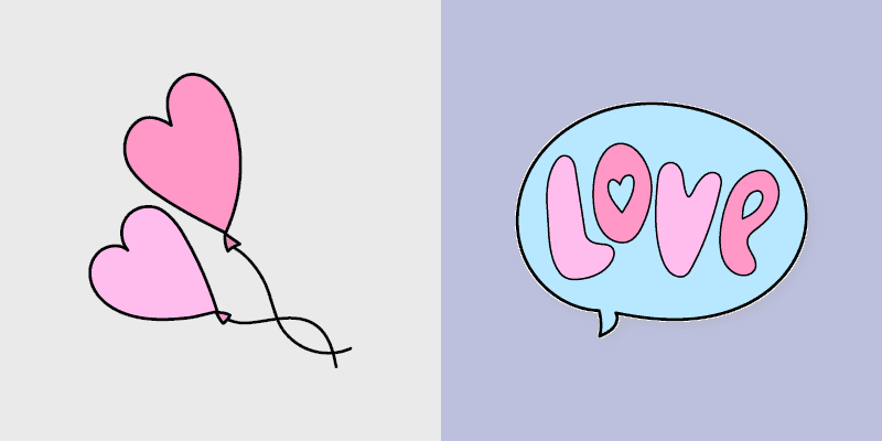 VSCO Girl Love-Heart Cursor Pack