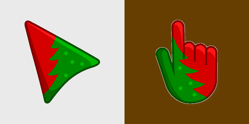 Christmas Cursor Pack - Custom Green & Red