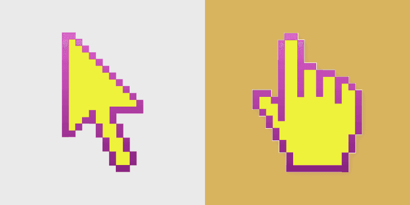 Custom Cursor Pack - Yellow Hummingbird
