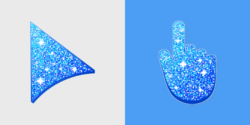 Sparkling Blue Cursor Pack