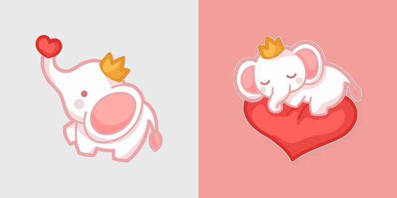 Cute Elephant Cursor Pack
