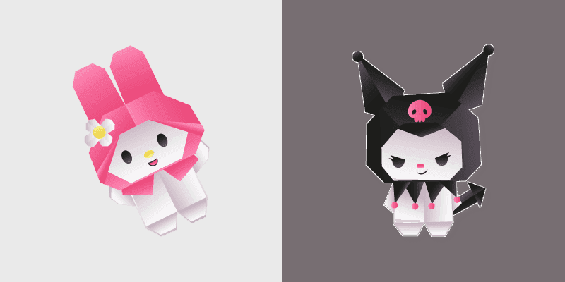 Cute Origami Cursor Pack