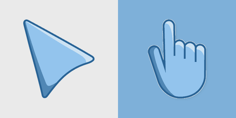 Cool Cursor Pack - Custom Pale Blue