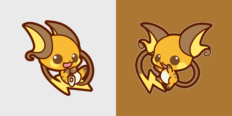 Cute Pokemon Raichu Cursor Pack