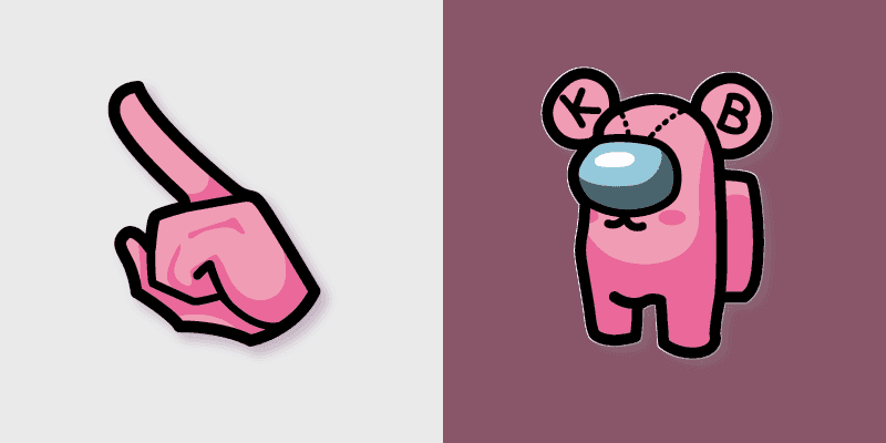 Cute Cursor Pack - Dreamtale Kubear Among Us