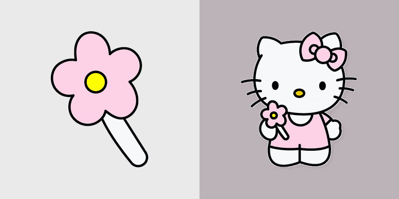 Cute Cursor Pack: Hello Kitty & Blossoms
