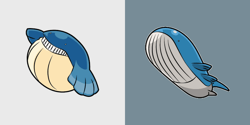 Custom Wailmer and Wailord Cursor Pack