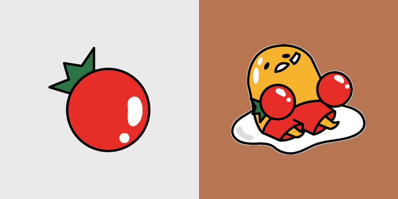 Custom Cursor: Gudetama Tomato Delight