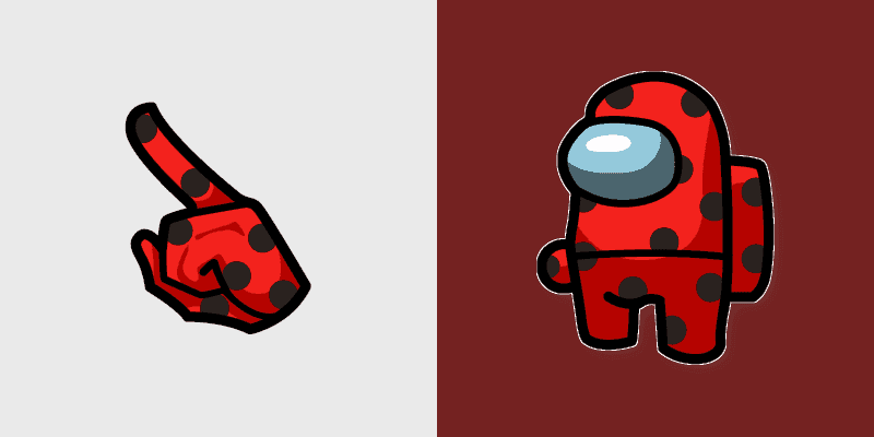 Cute Red Ladybug Cursor Pack